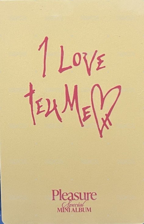 PLEASURE   團封 Yellow ver. 專輯卡  背面