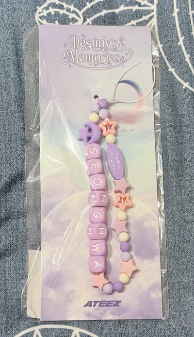 弘中、星化、崔傘INITIAL BEADS STRAP（全新未拆）