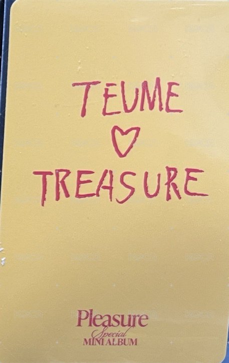 PLEASURE   團封 Yellow ver. 專輯卡  背面