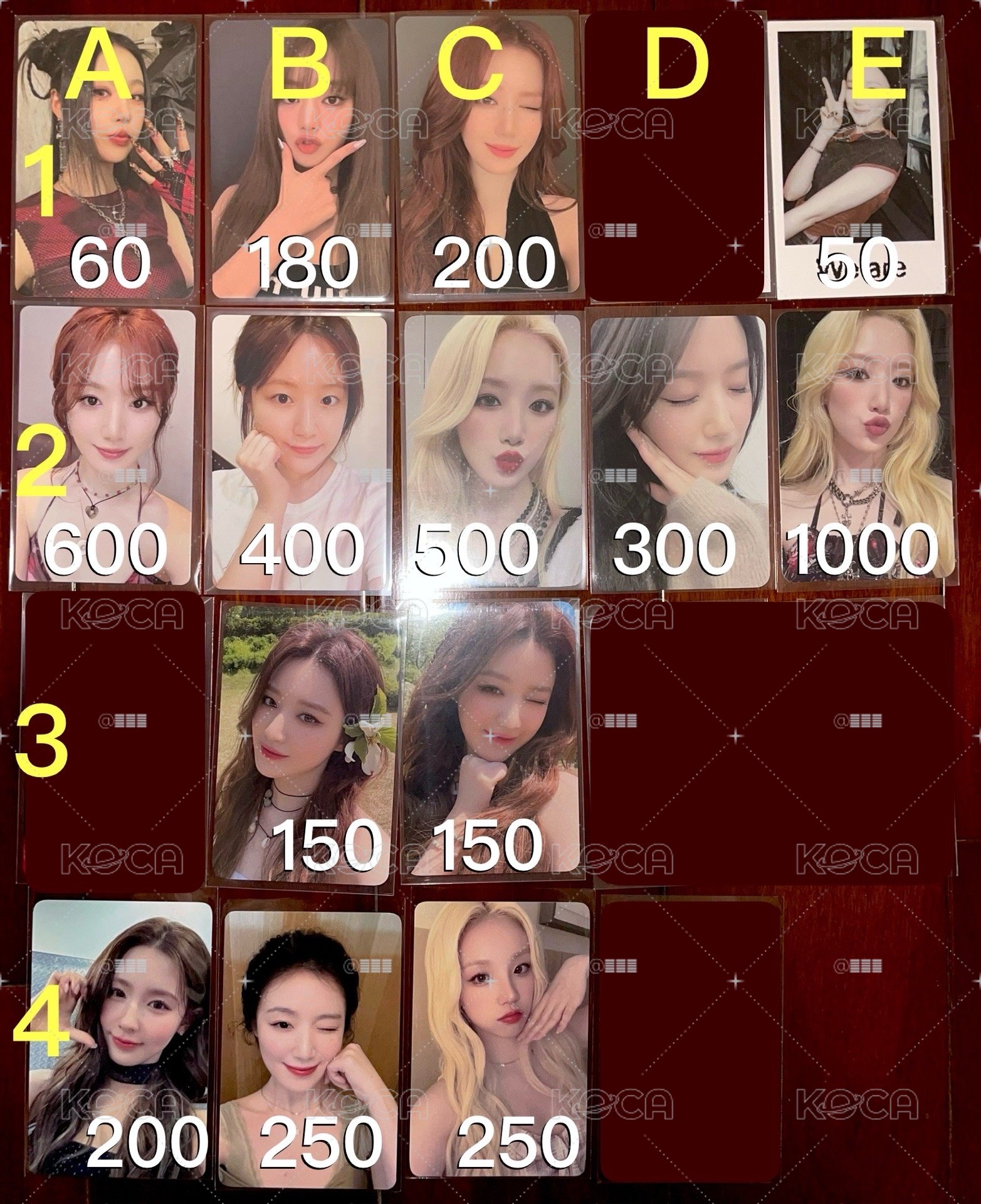 I-DLE 主刷卡 出清 早期熱貴稀有 特典卡 全員卡