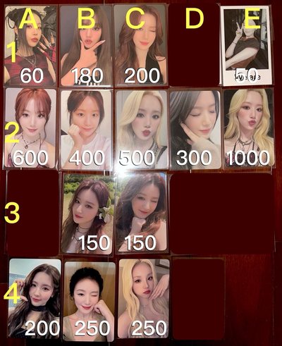 I-DLE 主刷卡 出清 早期熱貴稀有 特典卡 全員卡