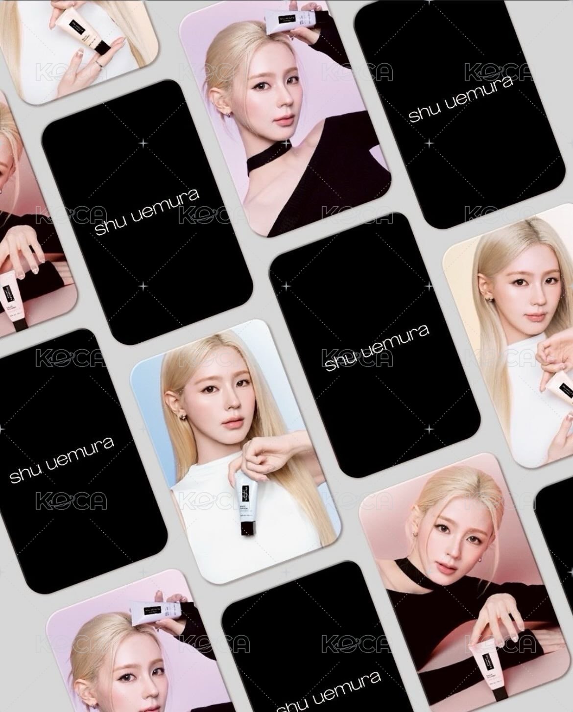 植村秀代言 代言卡 超快充亮顏乳小卡 代言卡  背面