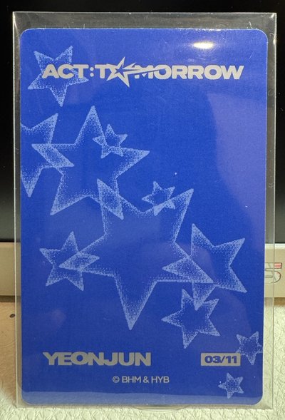 TXT四巡隨機小卡💙崔然竣YEONJUN