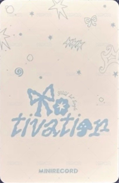 Motivation MINIRECORD 幸運卡  背面