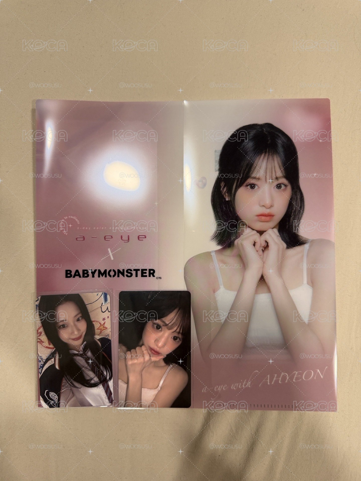 BABY MONSTER 美瞳卡+資料夾