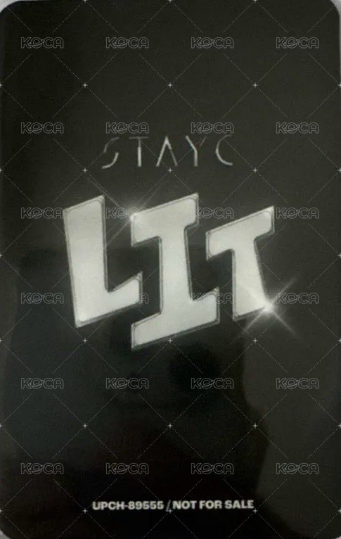 LIT 通常盤 專輯卡  背面
