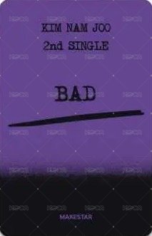 BAD ms 線下 簽售卡  背面