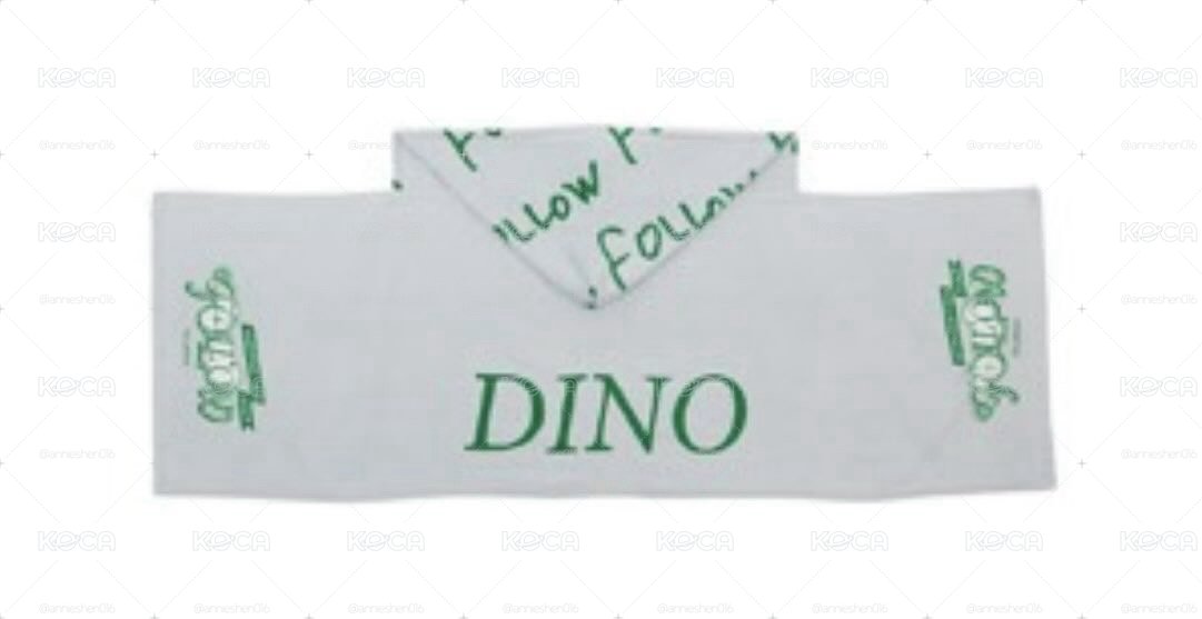 Dino follow again 日巡毛巾帽
