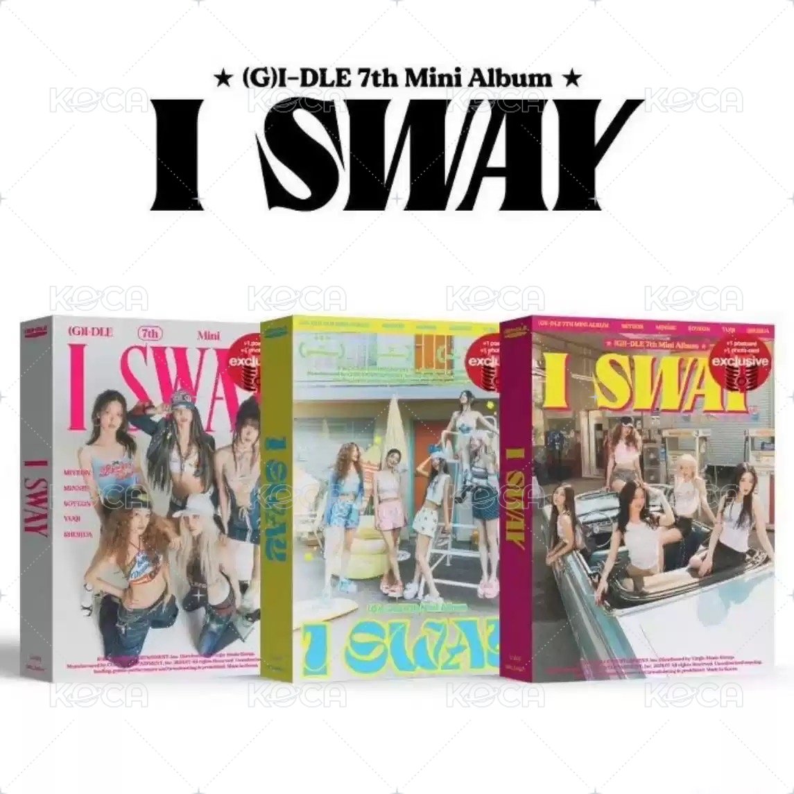 全新未拆｜I-DLE 7TH MINI ALBUM [I SWAY]三版都有