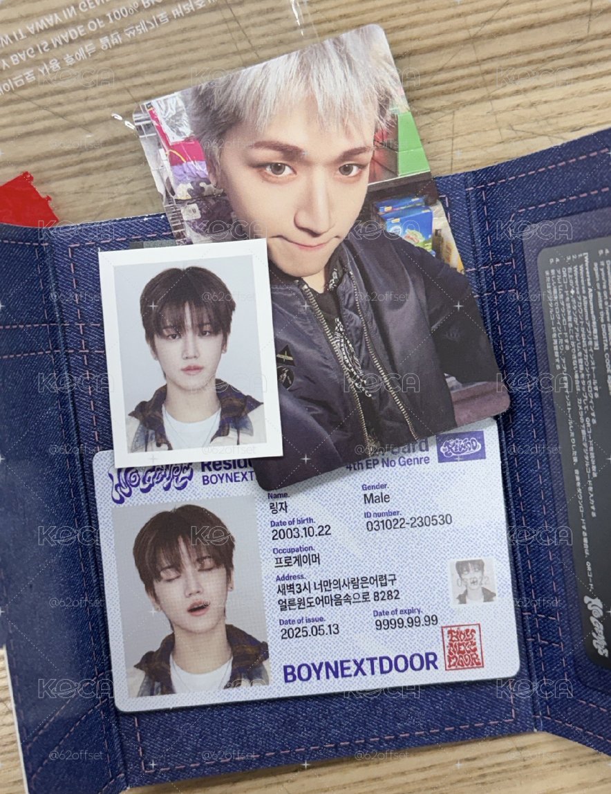 BOYNEXTDOOR No Genre 專輯卡 電子專 證件照 李常赫 RIWOO