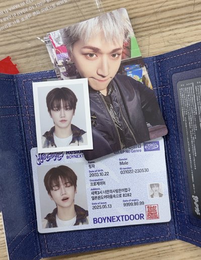 BOYNEXTDOOR No Genre 專輯卡 電子專 證件照 李常赫 RIWOO