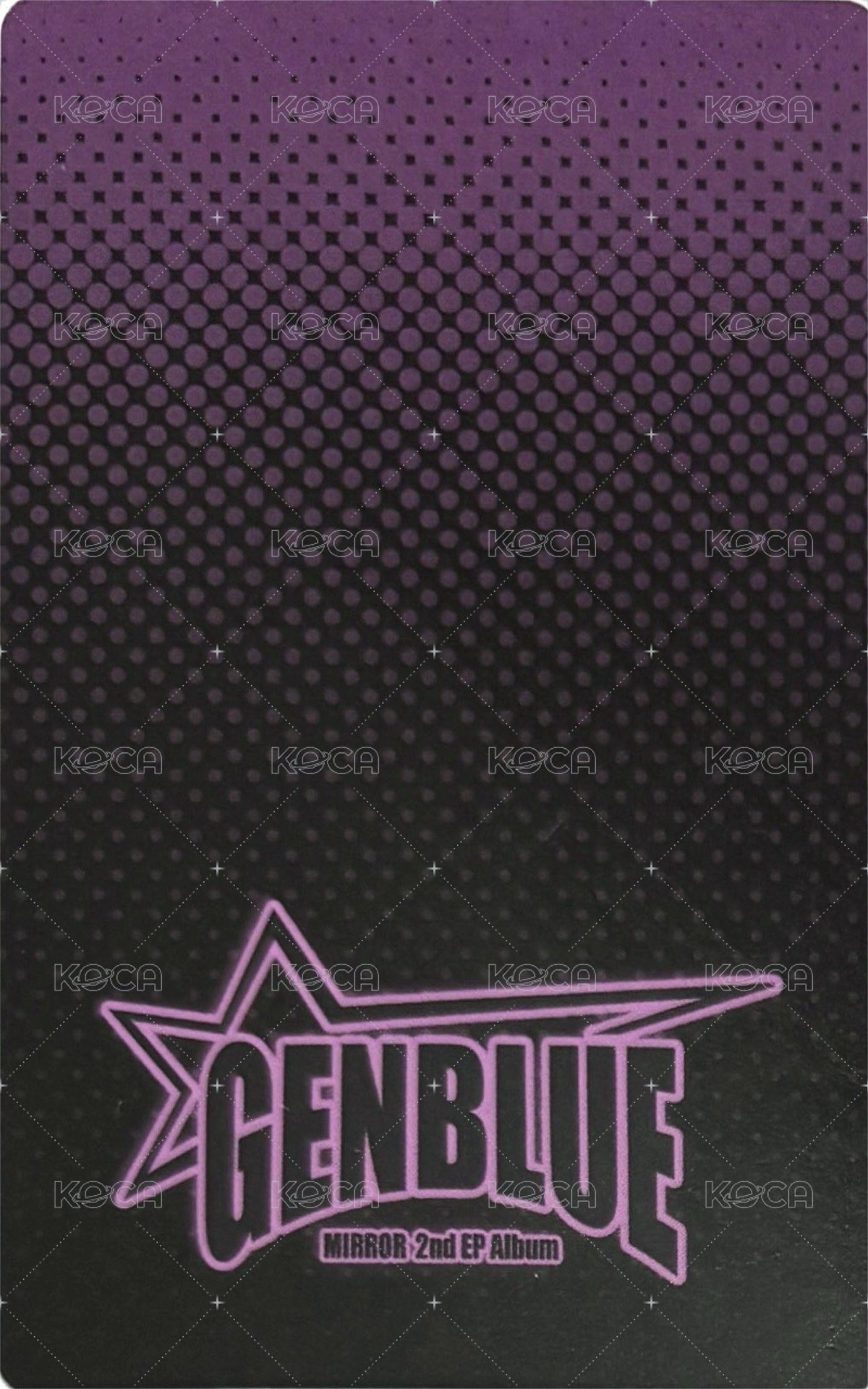 MIRROR 專輯卡 PB ver. 背面