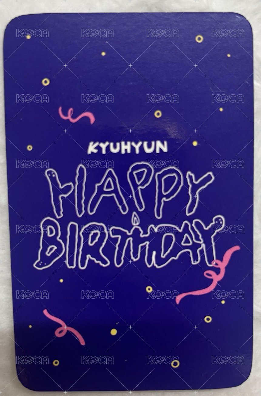 2024 圭賢生日快閃店 帽子小卡 周邊卡  背面