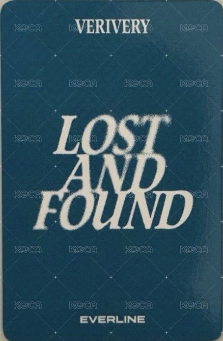 Lost and Found el 線下 簽售卡 書本眼鏡ver. 背面