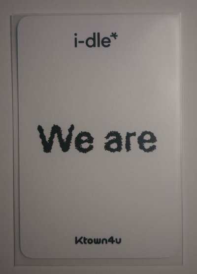 We are k4 3.0 特典卡 麵