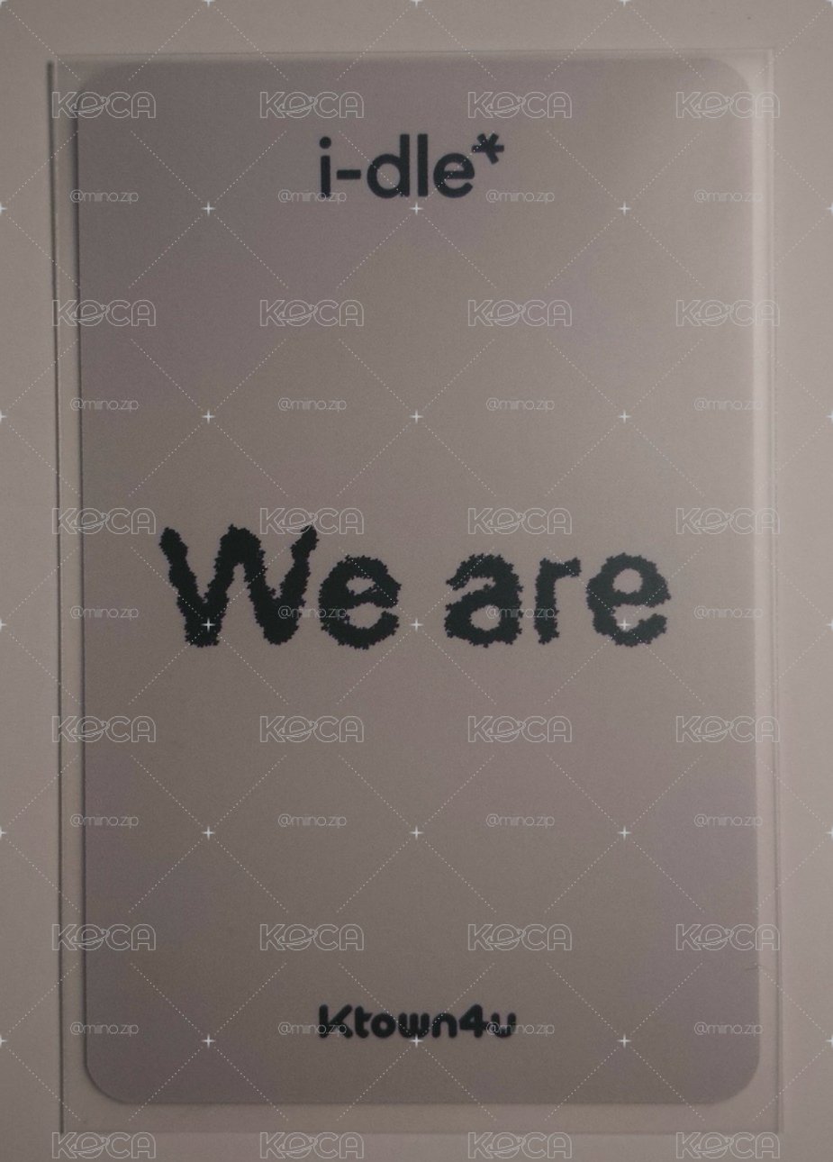 We are k4 3.0 特典卡 麵