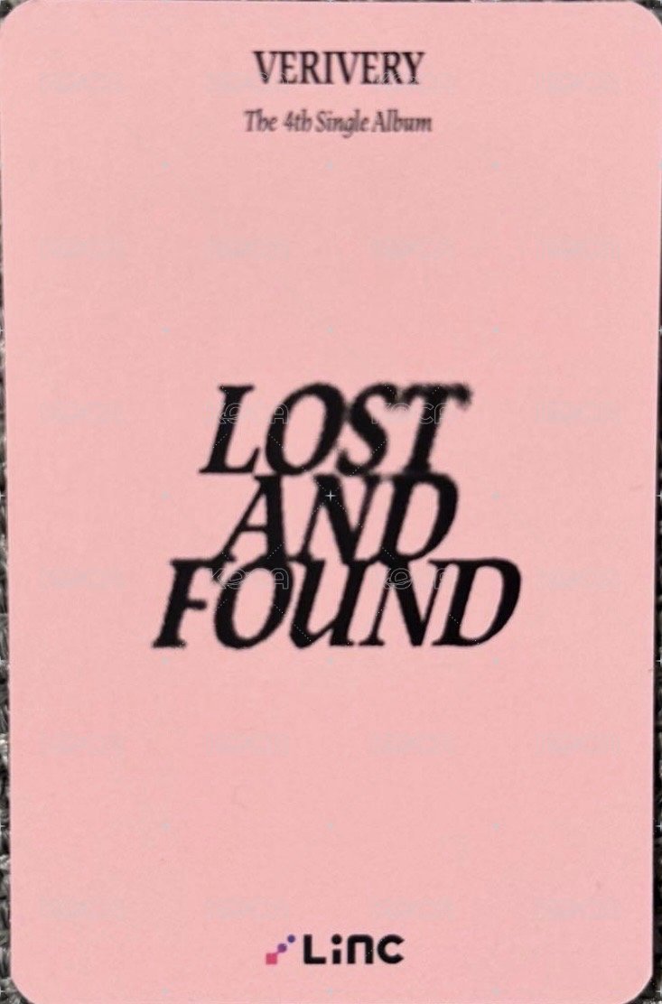 Lost and Found linc 簽售卡 草莓ver. 背面