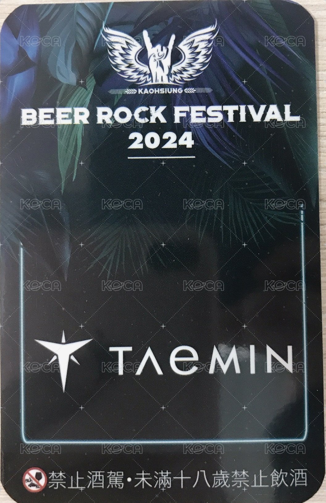 啤酒節 入場卡 / 場限卡  背面