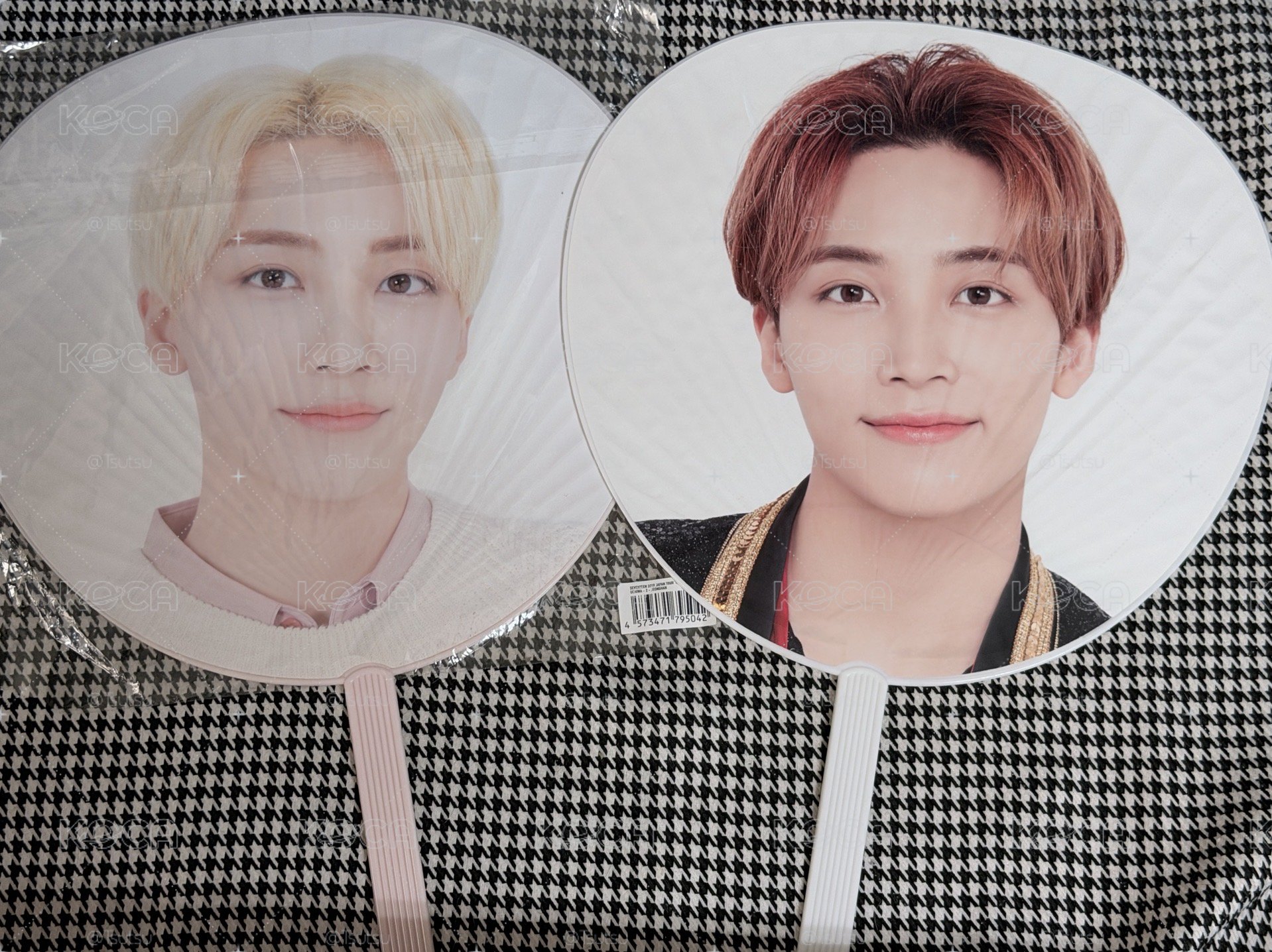 (現貨 紙箱寄出 可當日寄出）seventeen 尹淨漢 日巡 大扇 haru ideal cut 扇子