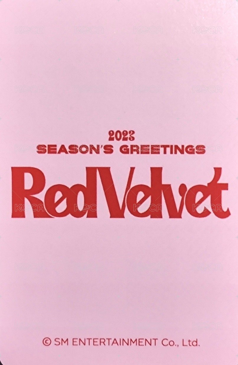 2023年曆 wm 特典卡  背面