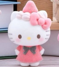 草莓植絨 公仔 