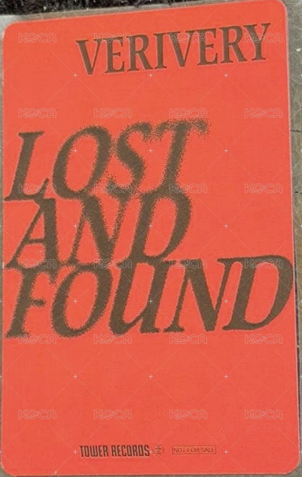 Lost and Found 塔店 特典卡  背面