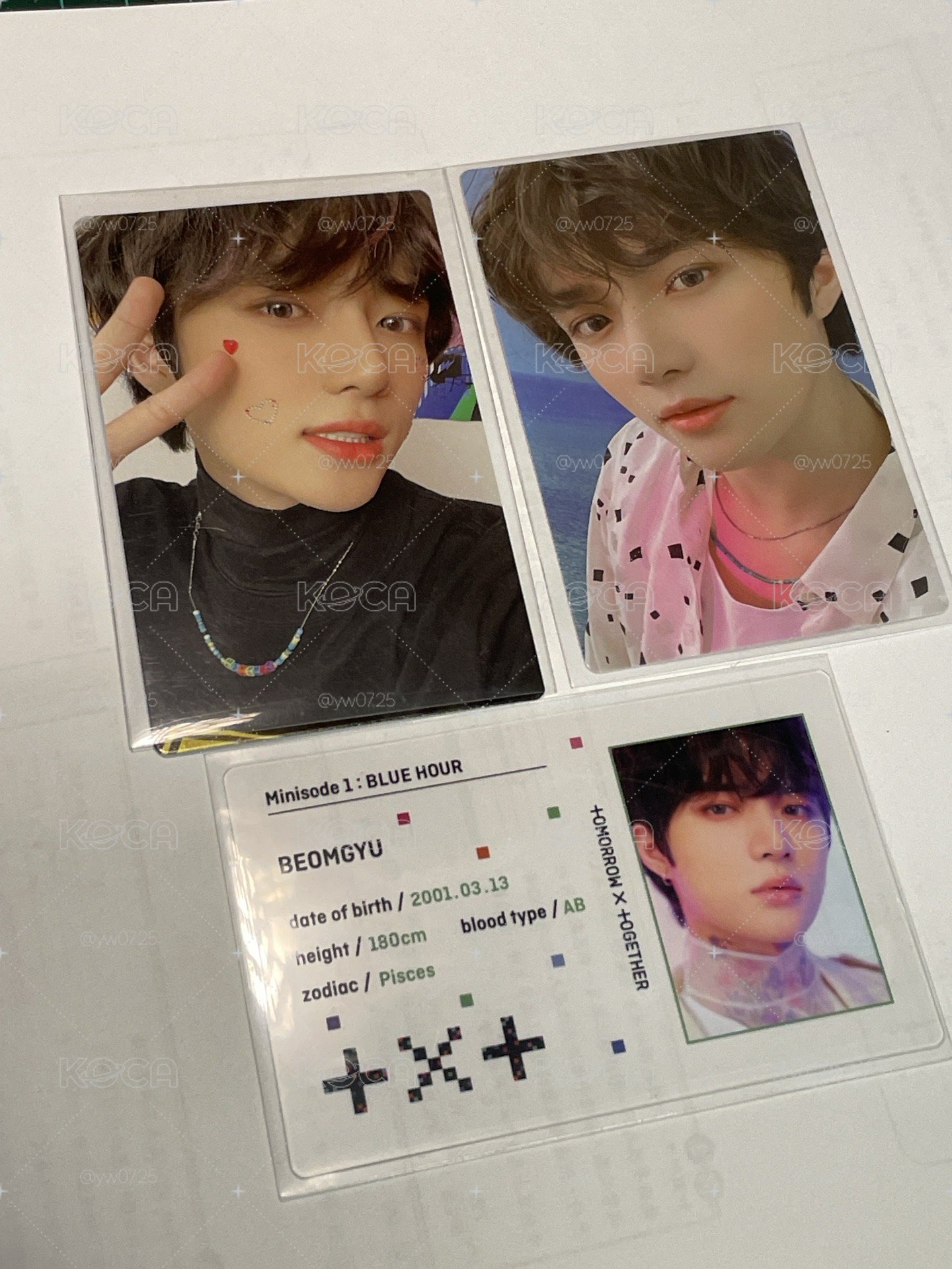 txt mini1杋圭專輯小卡三張一套