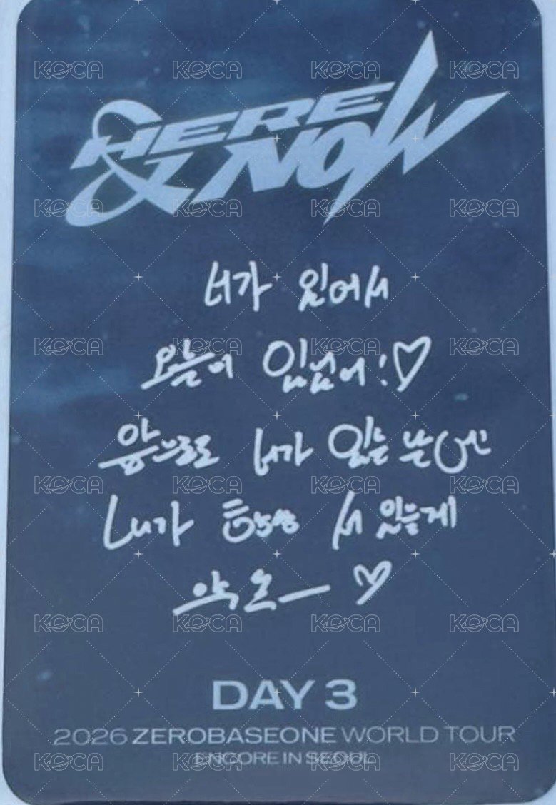 H&N 安可 D3 入場卡 / 場限卡  背面