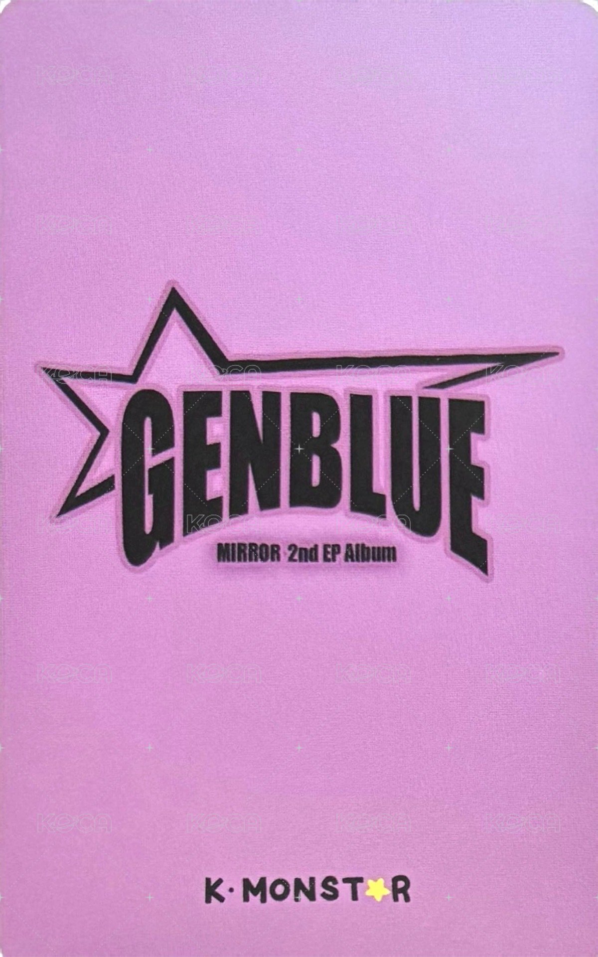 MIRROR km 1.0 咕卡 幸運卡  背面