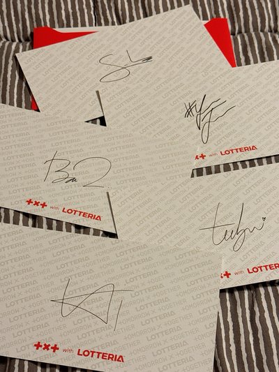 TXT LOTTERIA 樂天漢堡明信片一套