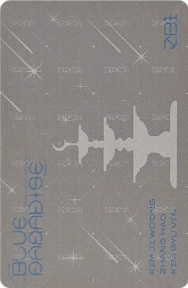 迷五 專輯卡 HIDE Ver. 三人卡 背面