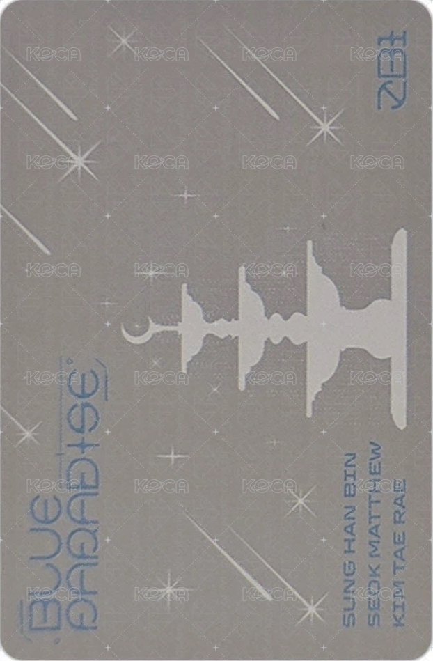 迷五 專輯卡 HIDE Ver. 三人卡 背面