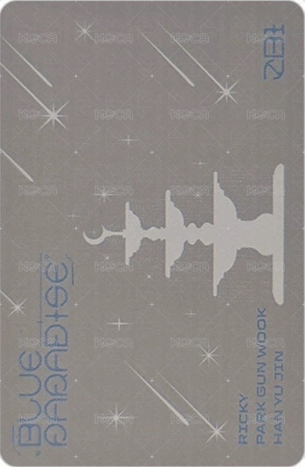 迷五 專輯卡 HIDE Ver. 三人卡 背面