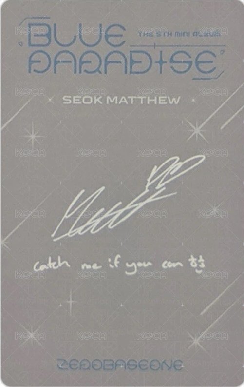 迷五 專輯卡 HIDE ver.  背面