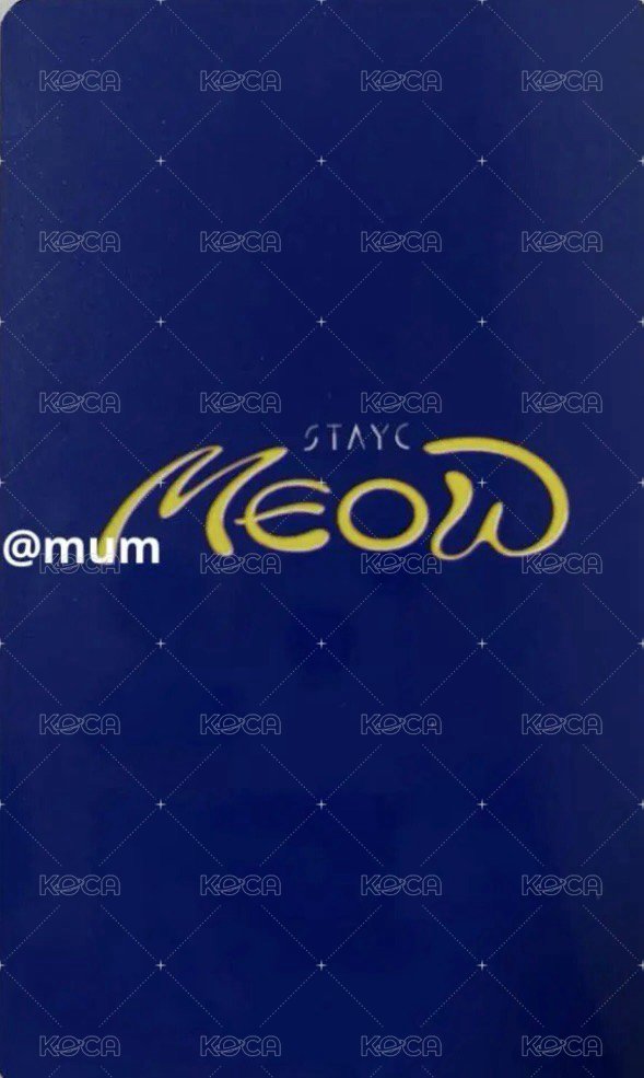 MEOW 環球 特典卡  背面