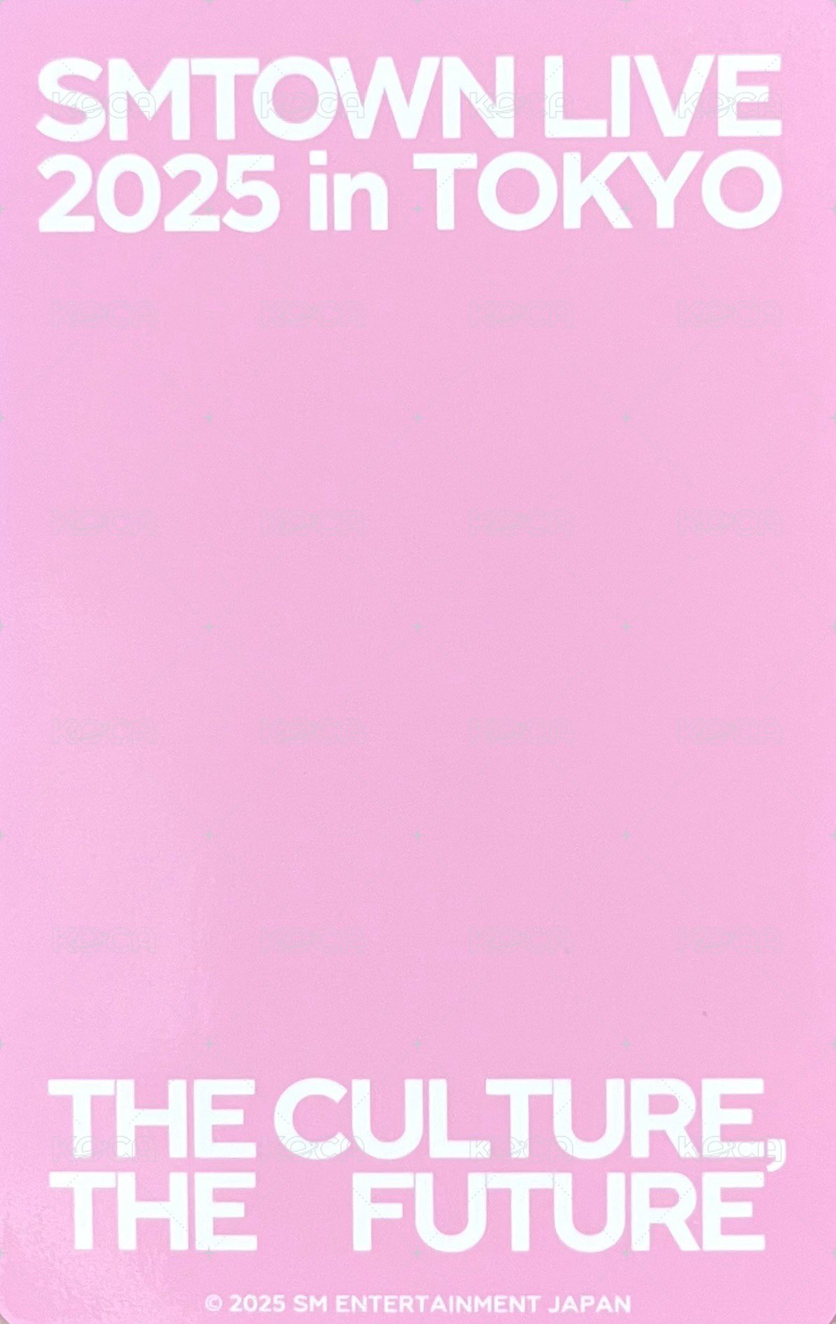 SMT LIVE 2025 日本場 隨機卡  背面