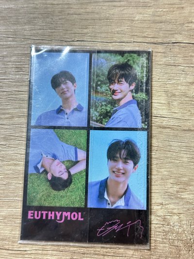 邊佑錫泡麵小卡+EUTHYMOL貼紙
