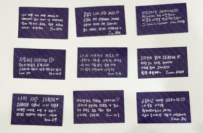 x ZB1 韓國安可場 紙花