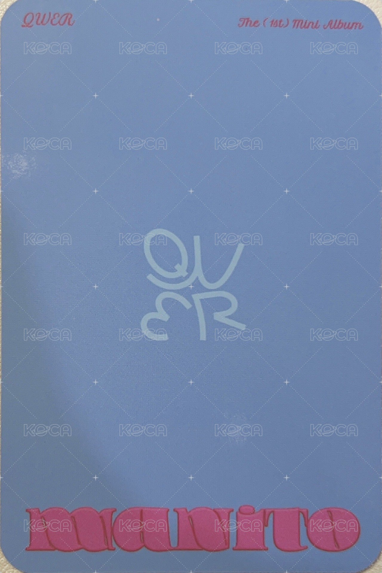 迷一 Kpopstore 線上 1.0 簽售卡 飛行員 ver. 背面