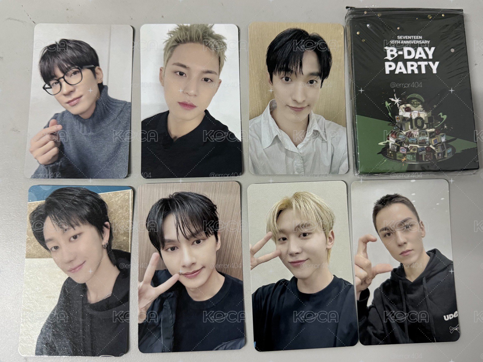 WONWOOSEVENTEEN 10TH ANNIVERSARY B-DAY PARTY小卡】SEVENTEEN 10週年