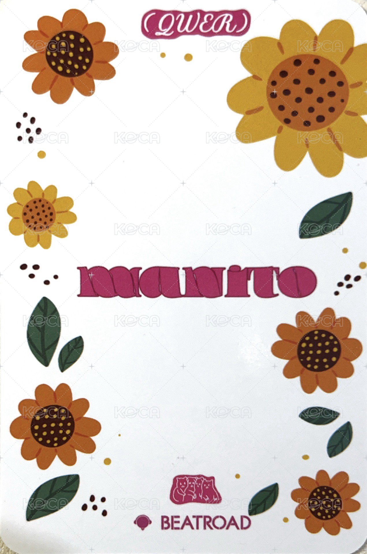 迷一 br 線上 4.0 簽售卡 向日葵 ver. 背面