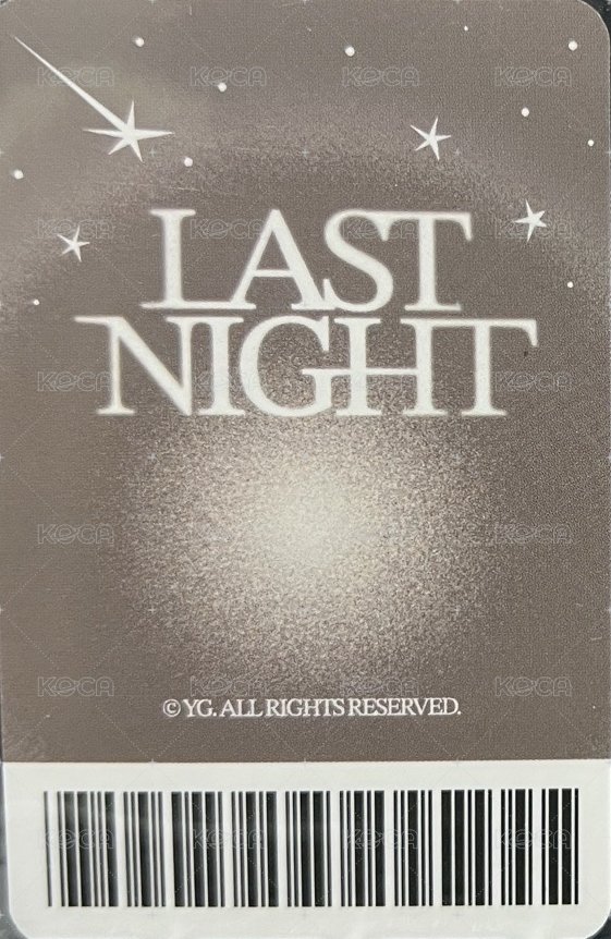 LAST NIGHT wvs 線上MD 滿額卡  背面