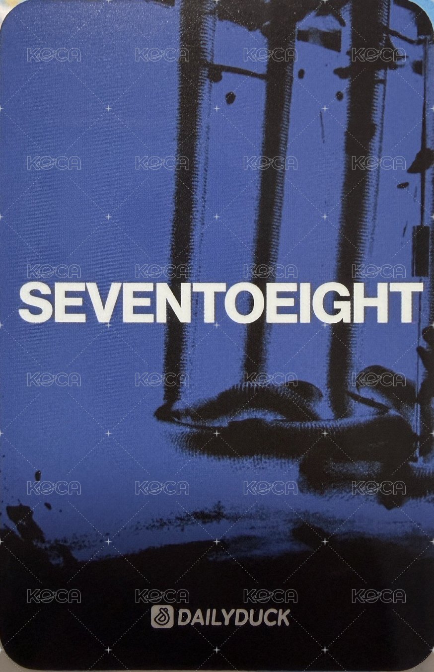 SEVENTOEIGHT 1st single Dailyduck 面對面1.0 簽售卡 摸頭 背面