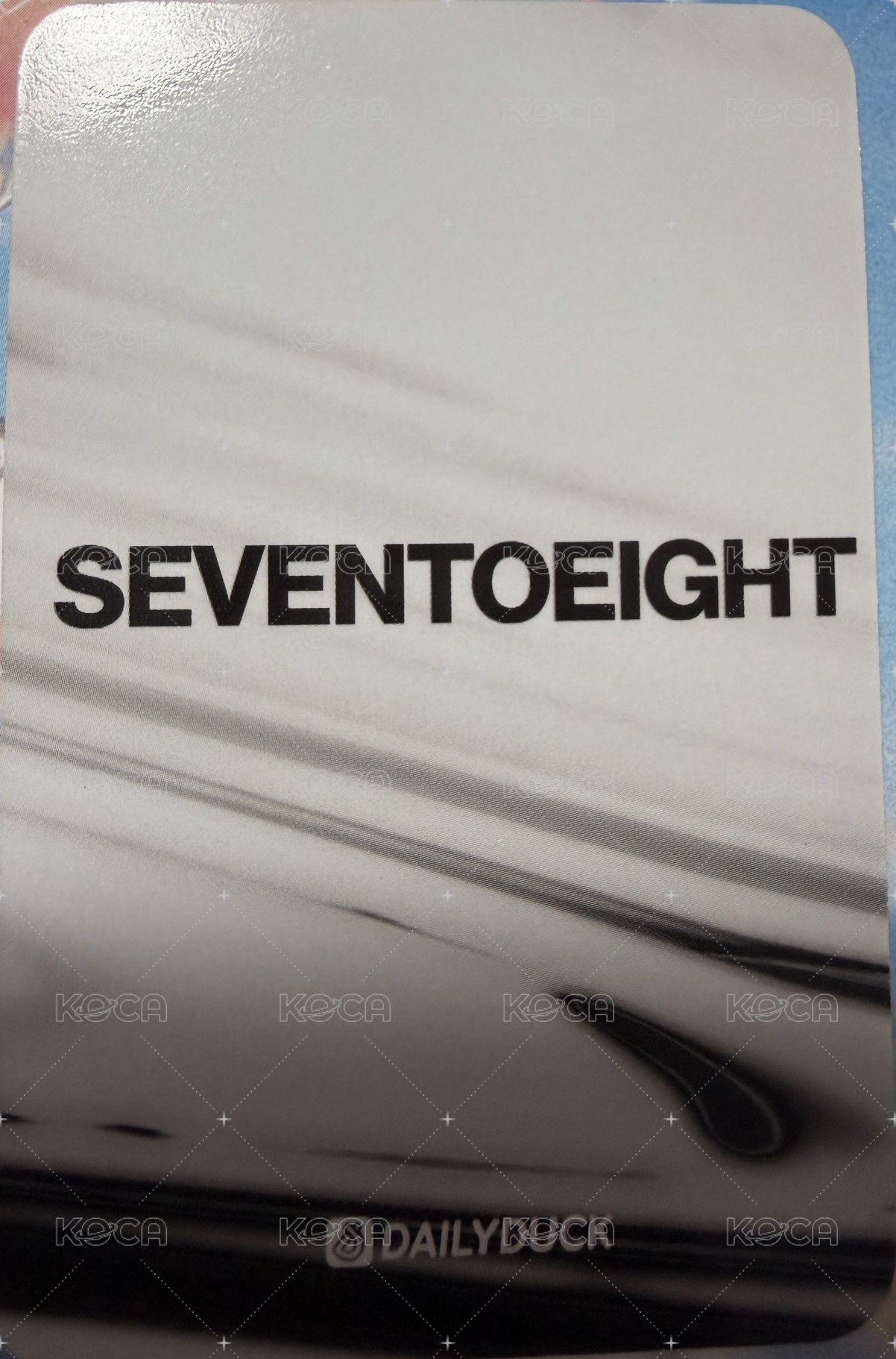 SEVENTOEIGHT 1st single Dailyduck 視訊1.0 簽售卡 碰拳 背面