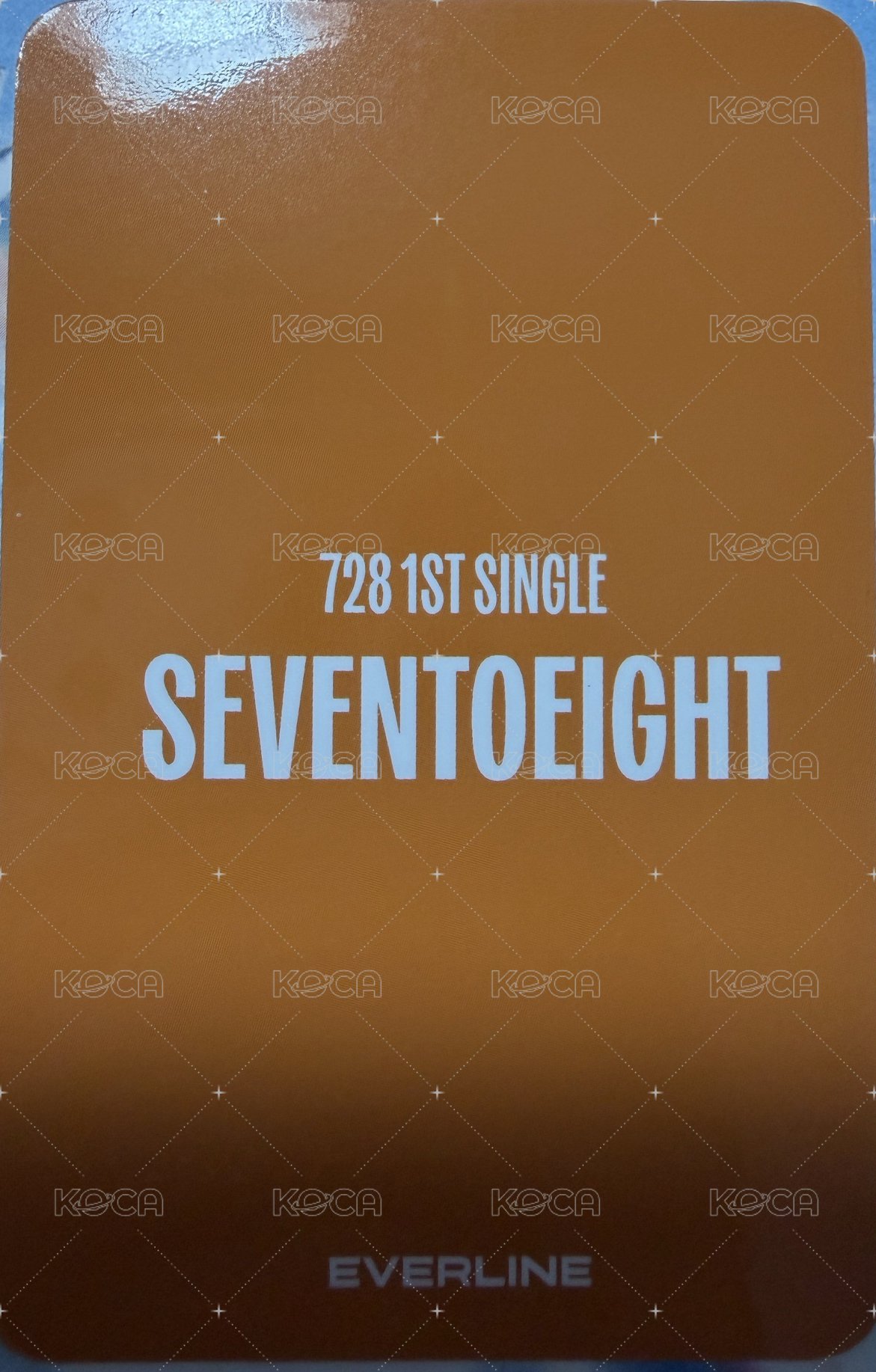 SEVENTOEIGHT 1st single el 視訊4.0 簽售卡  背面