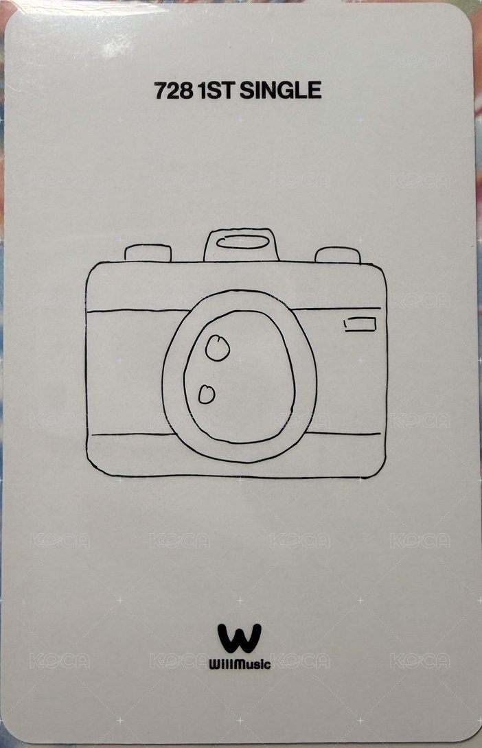 SEVENTOEIGHT 1st single 微樂客 合照會1.0 簽售卡  背面