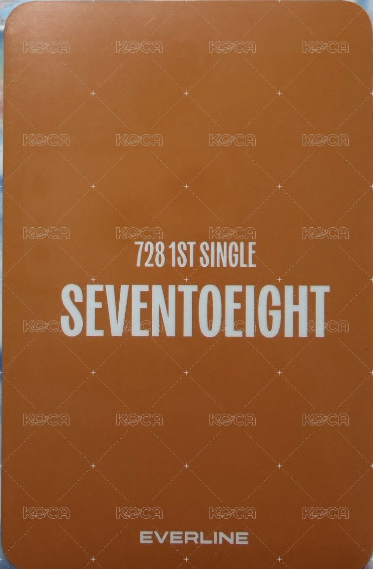 SEVENTOEIGHT 1st single el 視訊4.0 簽售卡 Hi 背面