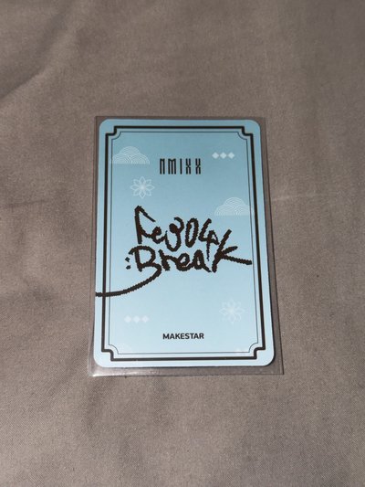 BREAK ms 簽售卡 4.0 花書生裴 簽卡