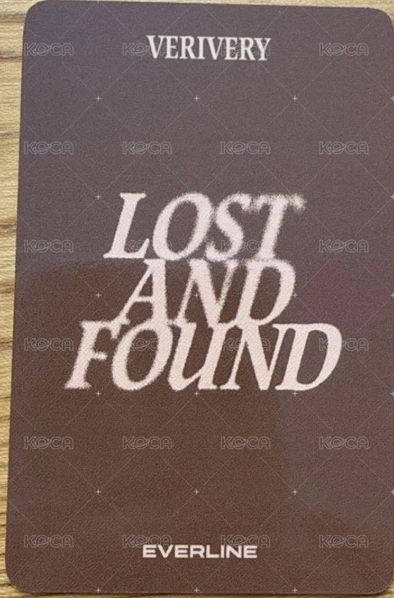 Lost and Found el 線上 簽售卡  背面