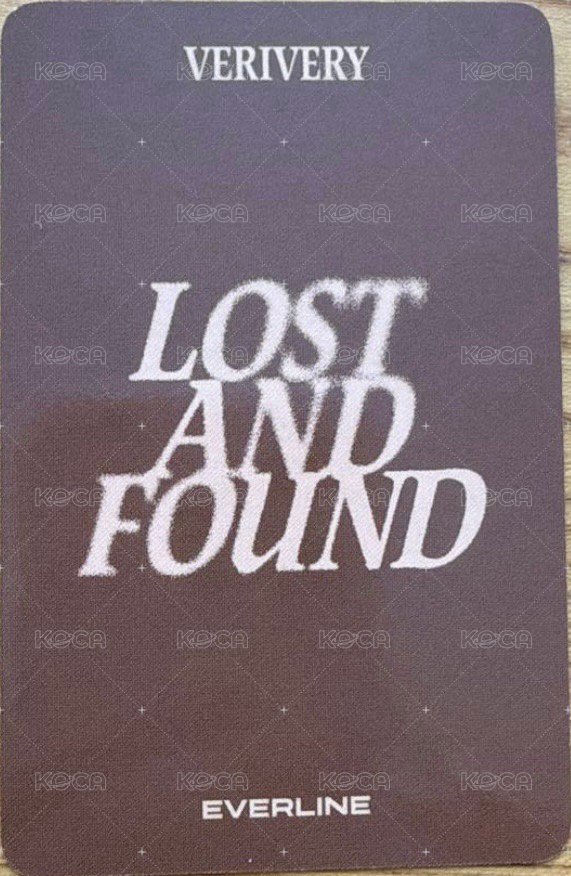 Lost and Found el 線上 簽售卡  背面